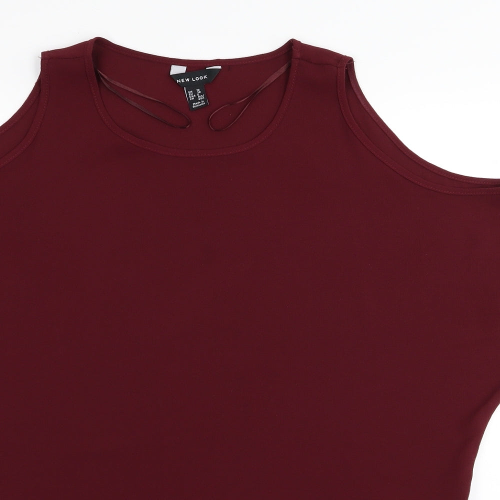 New Look Womens Red   Basic Blouse Size 10