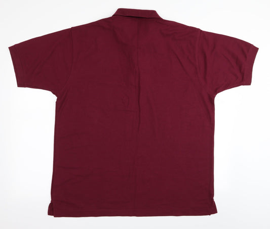 UltraClub Mens Red    Polo Size L