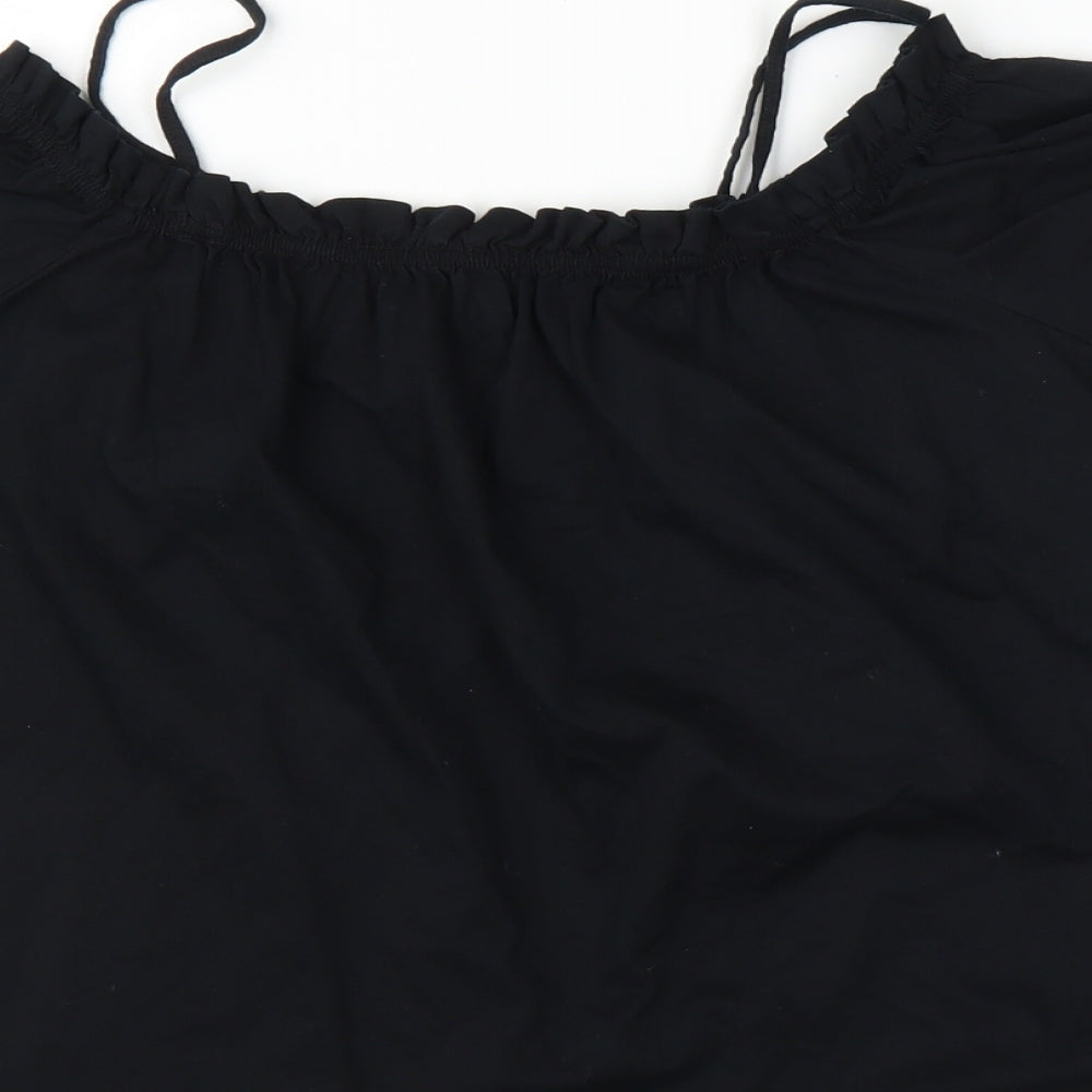 H&M Womens Black   Camisole Blouse Size M