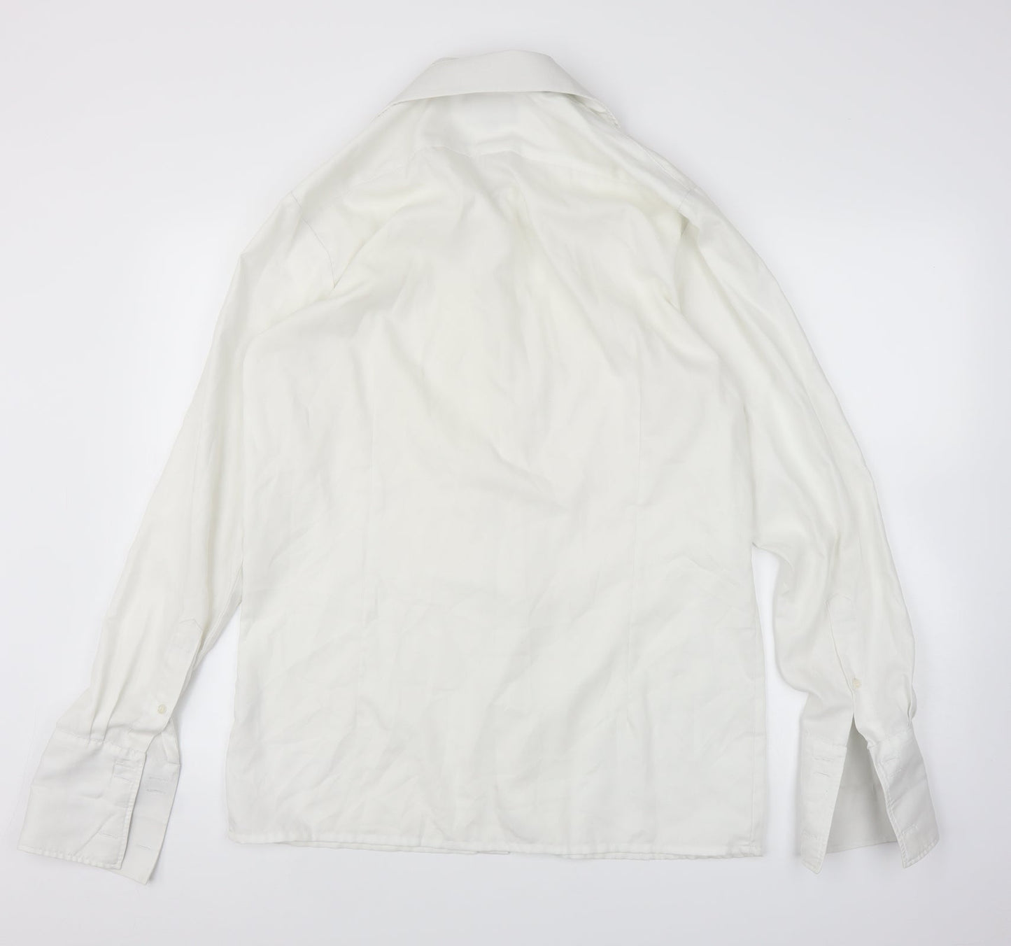 Collars and Cuffs Mens White    Button-Up Size 16