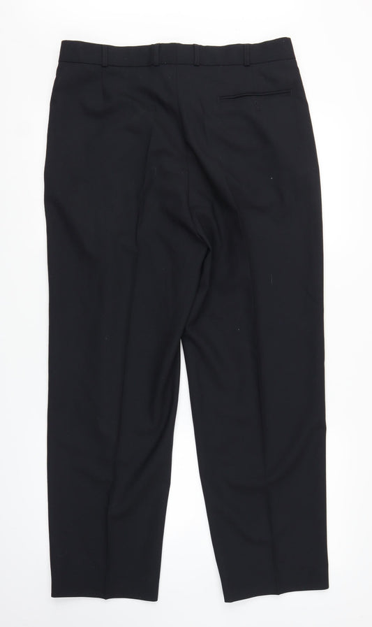 Moorcroft Mens Blue   Trousers  Size 34 in L27 in