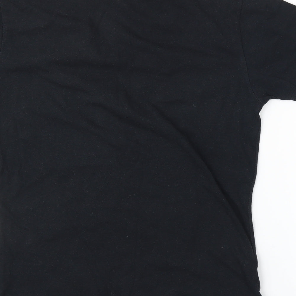 Kiwi Casual Womens Black   Basic T-Shirt Size M