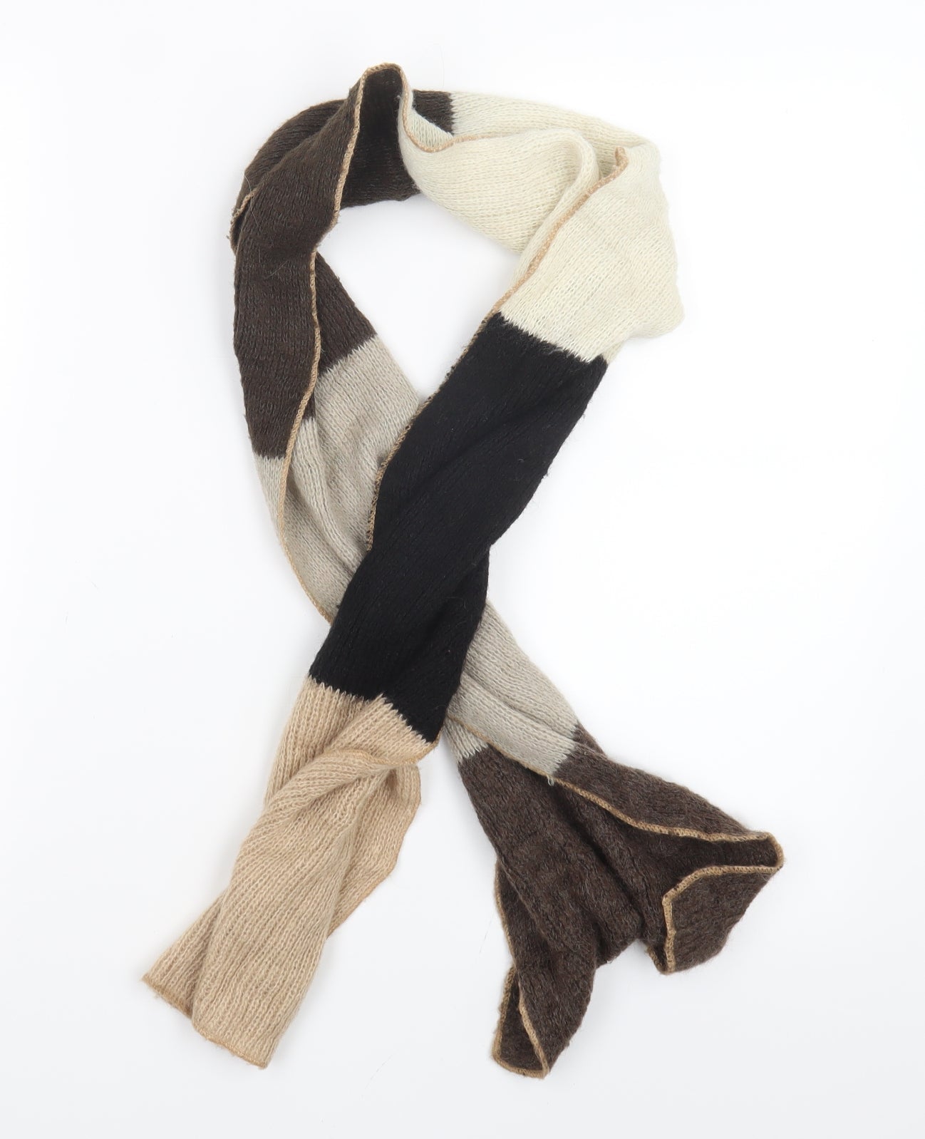 Preworn Womens Brown  Knit  Scarf
