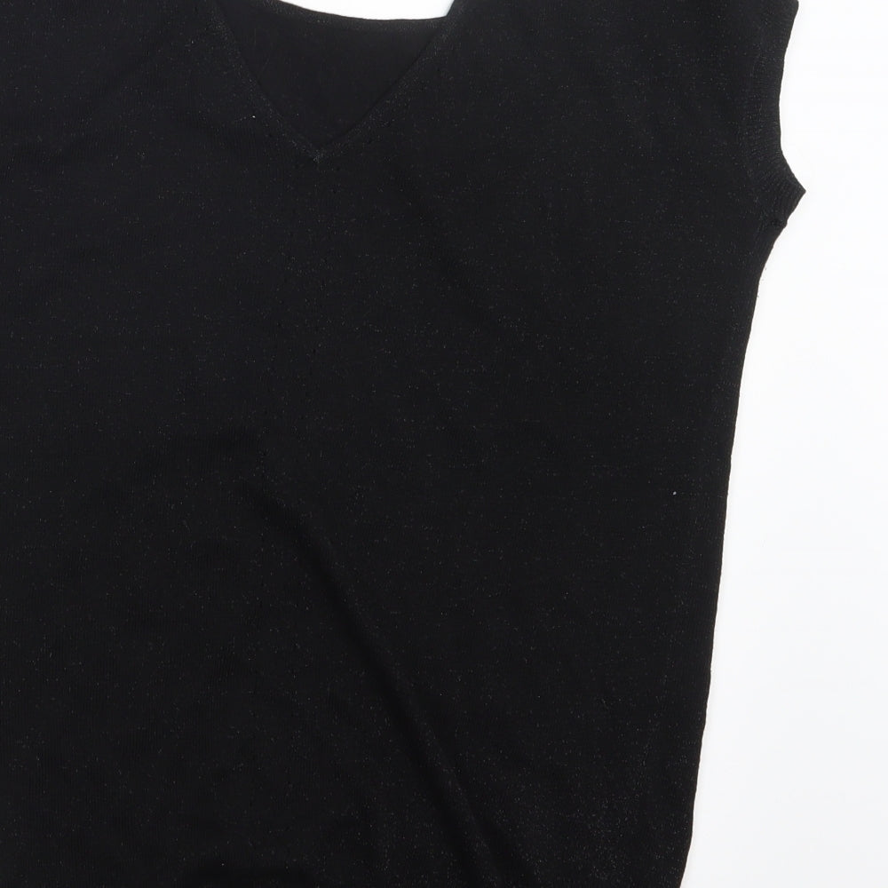 NEXT Womens Black  Knit Pullover Jumper Size 6