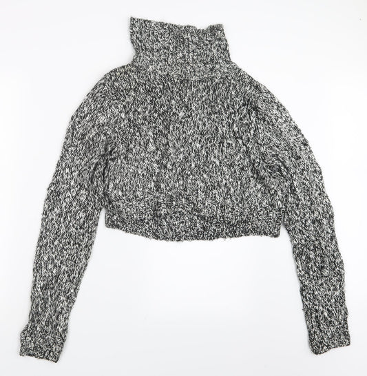 H&M Womens Black  Knit Pullover Jumper Size S