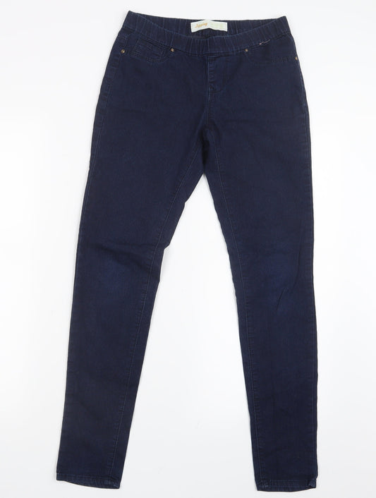 Denim Co. Womens Blue  Denim Jegging Jeans Size 6 L28.5 in