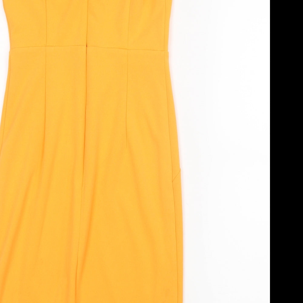New Look Womens Orange   Shirt Dress  Size 10