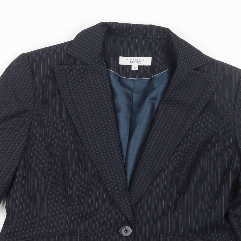 NEXT Womens Blue Striped  Jacket  Size 12