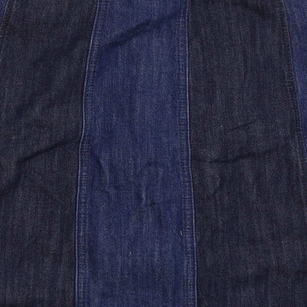 H&M Womens Blue  Denim Mini Skirt Size 42
