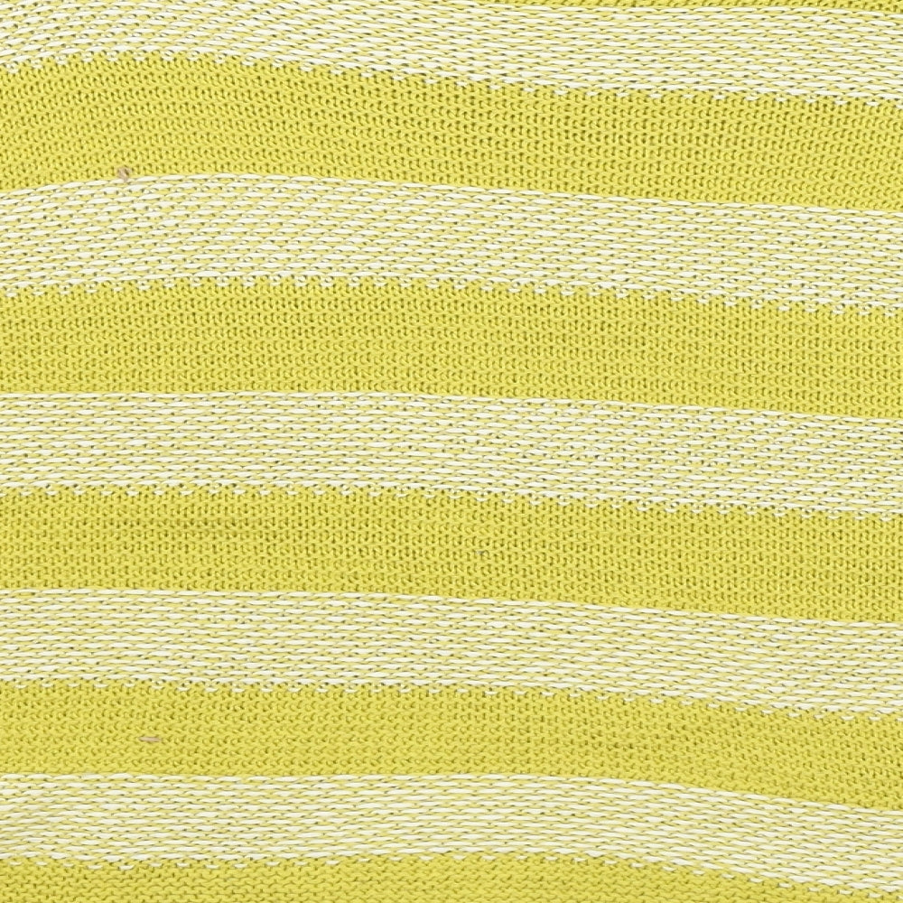 Isabella D Womens Yellow Striped  Pullover Jumper Size M