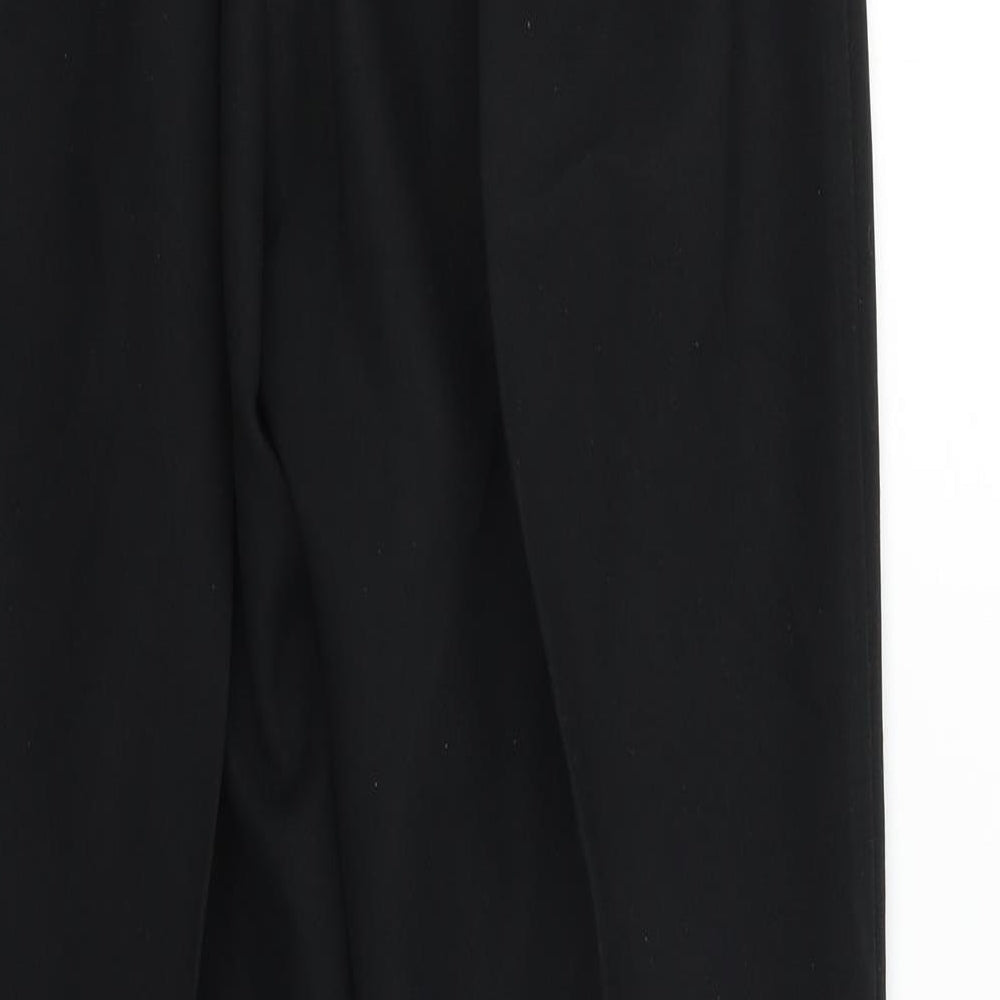 Preworn Womens Black   Trousers  Size 18 L24 in - Elastic Waist Band