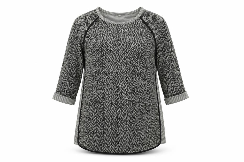 Next Womens Grey Geometric  Fit & Flare  Size 14