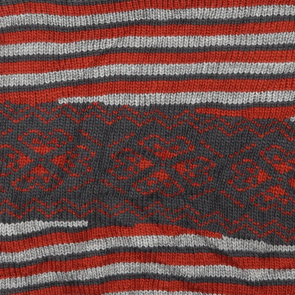 Nina Murati Womens Red Striped  Pullover Jumper Size M