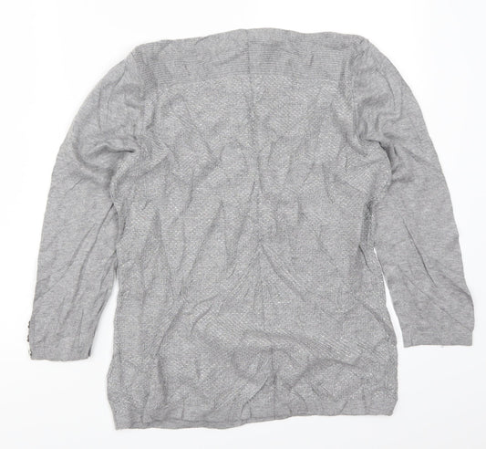 NEXT Womens Grey  Knit Pullover Jumper Size 14