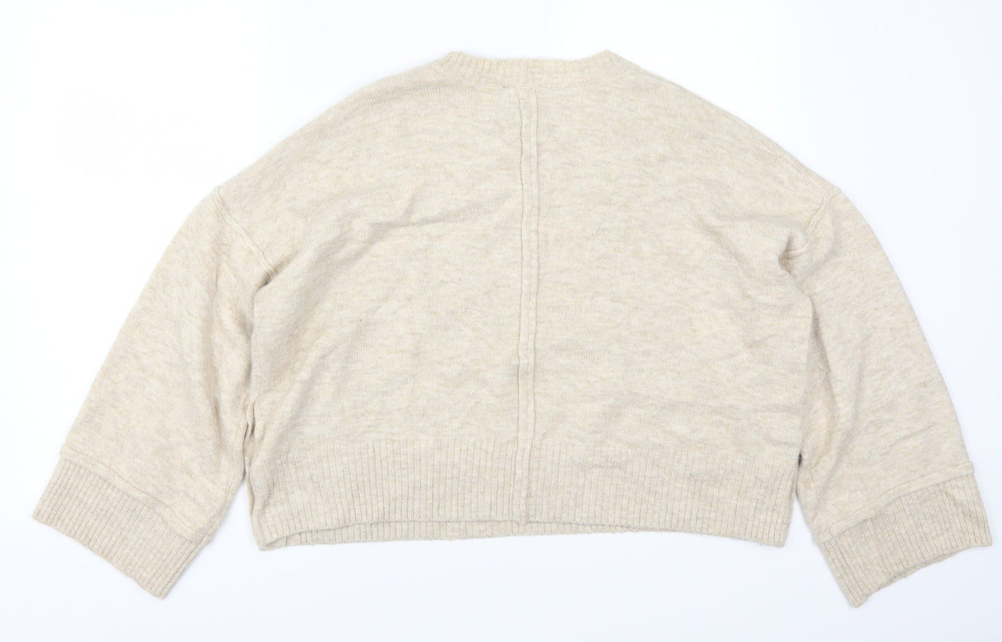 Topshop Womens Beige  Knit Pullover Jumper Size 14