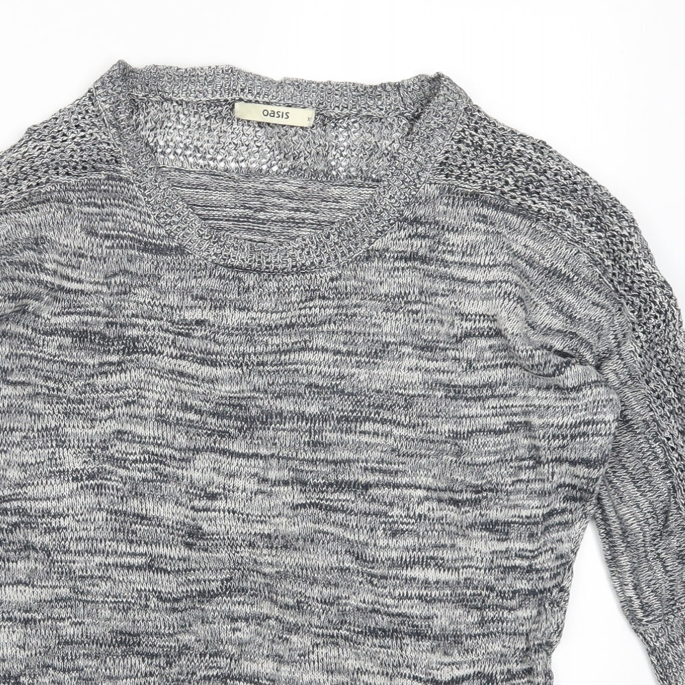 Oasis Womens Grey   Pullover Jumper Size XS