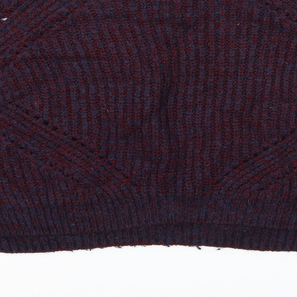 Miss Selfridge Womens Blue  Knit Pullover Jumper Size 14
