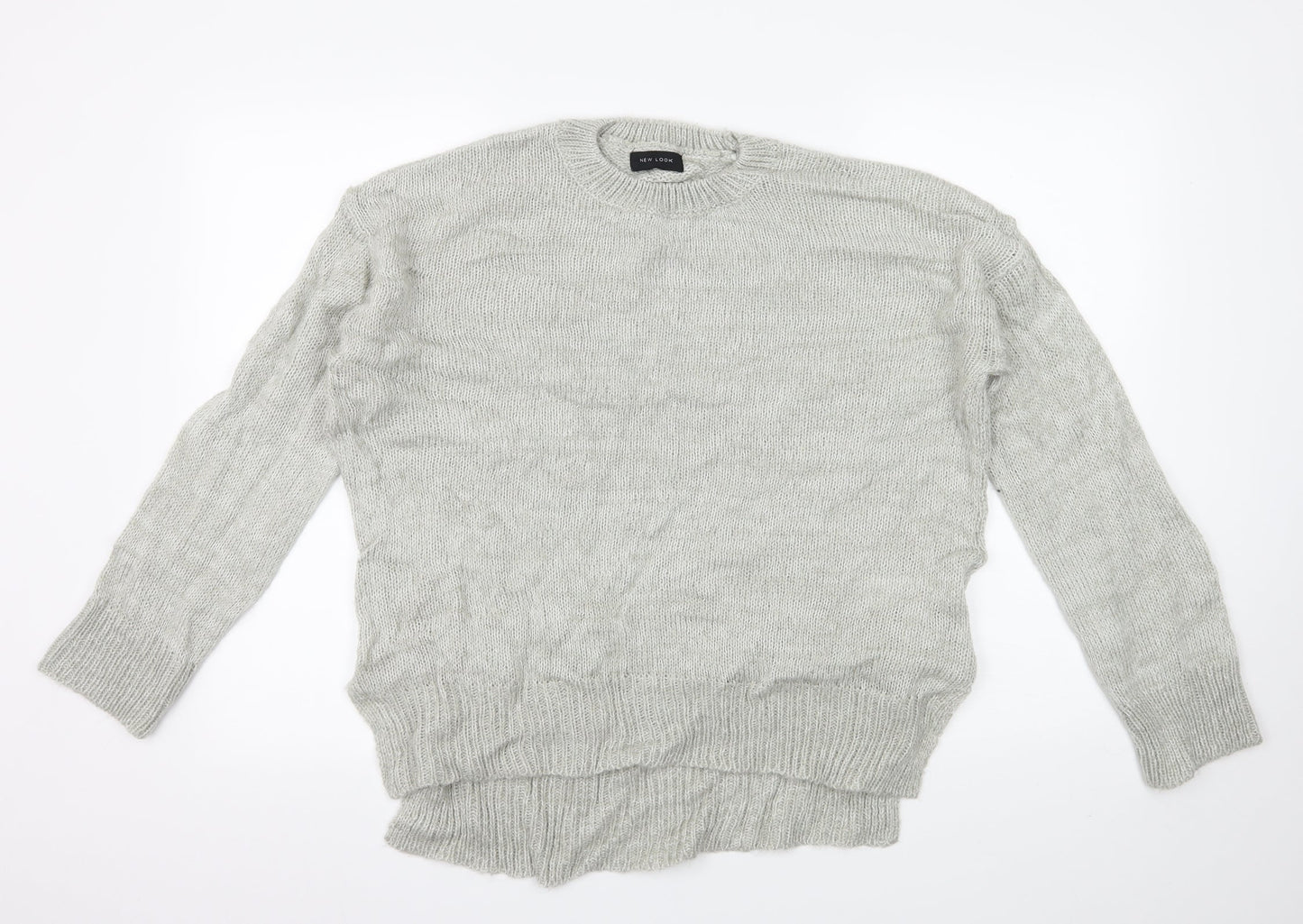 New Look Womens Grey  Knit Pullover Jumper Size L