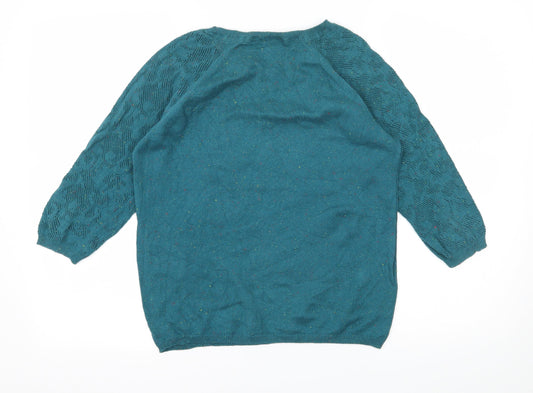 Marks and Spencer Womens Blue  Knit Pullover Jumper Size 12