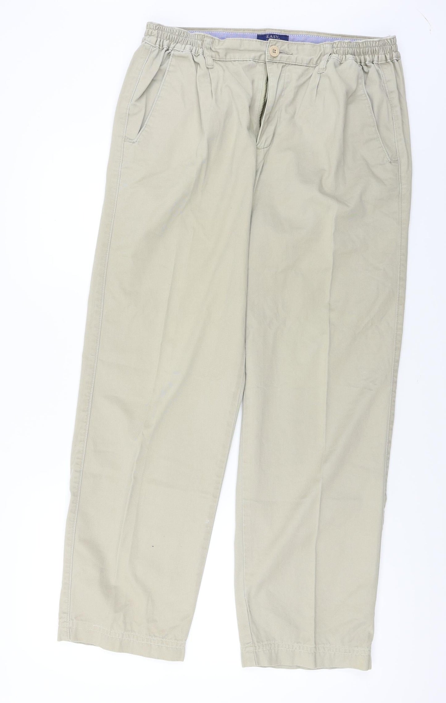 Easy  Womens Beige   Straight Jeans Size 32 in L32 in