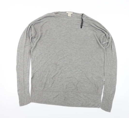 H&M  Womens Grey   Pullover Jumper Size M