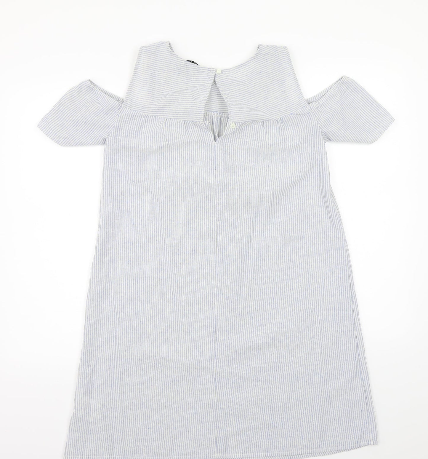 Bravesoul Womens Blue Striped  A-Line  Size S