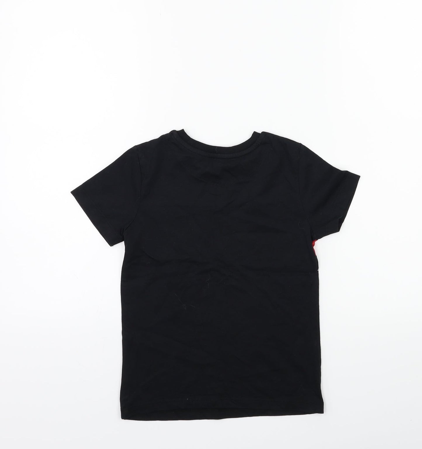 George Boys Black   Basic T-Shirt Size 5-6 Years