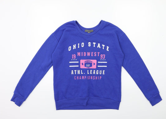 Primark Womens Blue   Pullover Sweatshirt Size 6