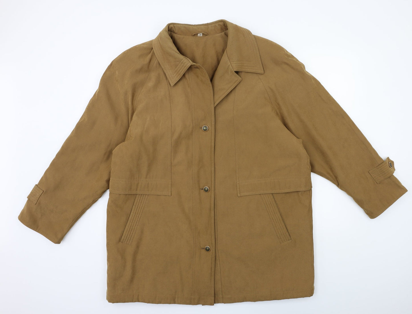 Preworn Womens Brown   Overcoat Coat Size 18