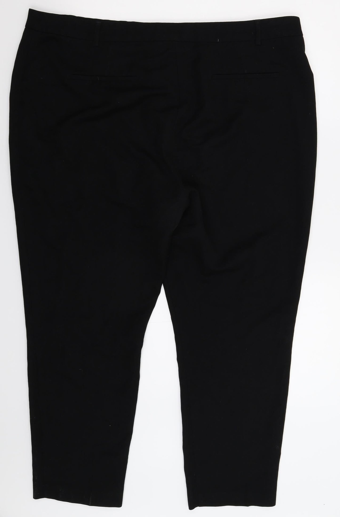 Preworn Womens Black   Trousers  Size 42 in L28 in