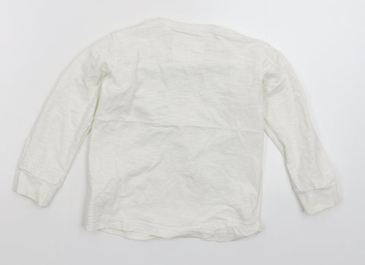 NEXT Boys White   Pullover Sweatshirt Size 2-3 Years