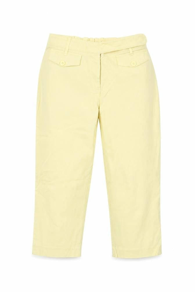 Womens Yellow  Denim Cropped Jeans Size 32 L20 in