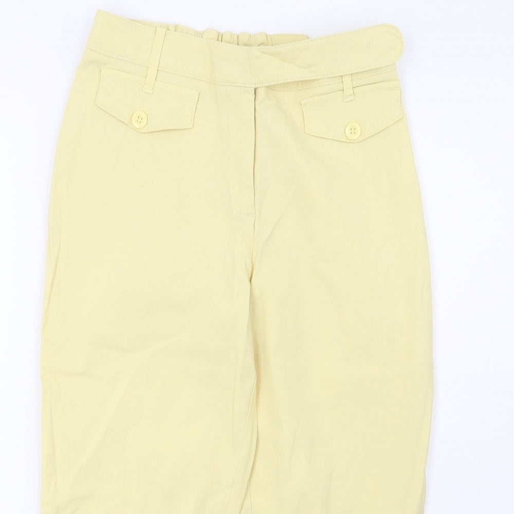 Preworn Womens Yellow  Denim Cropped Jeans Size 32 L20 in