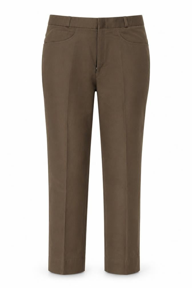 Preworn Womens Brown  Denim Trousers  Size 36 in L26 in
