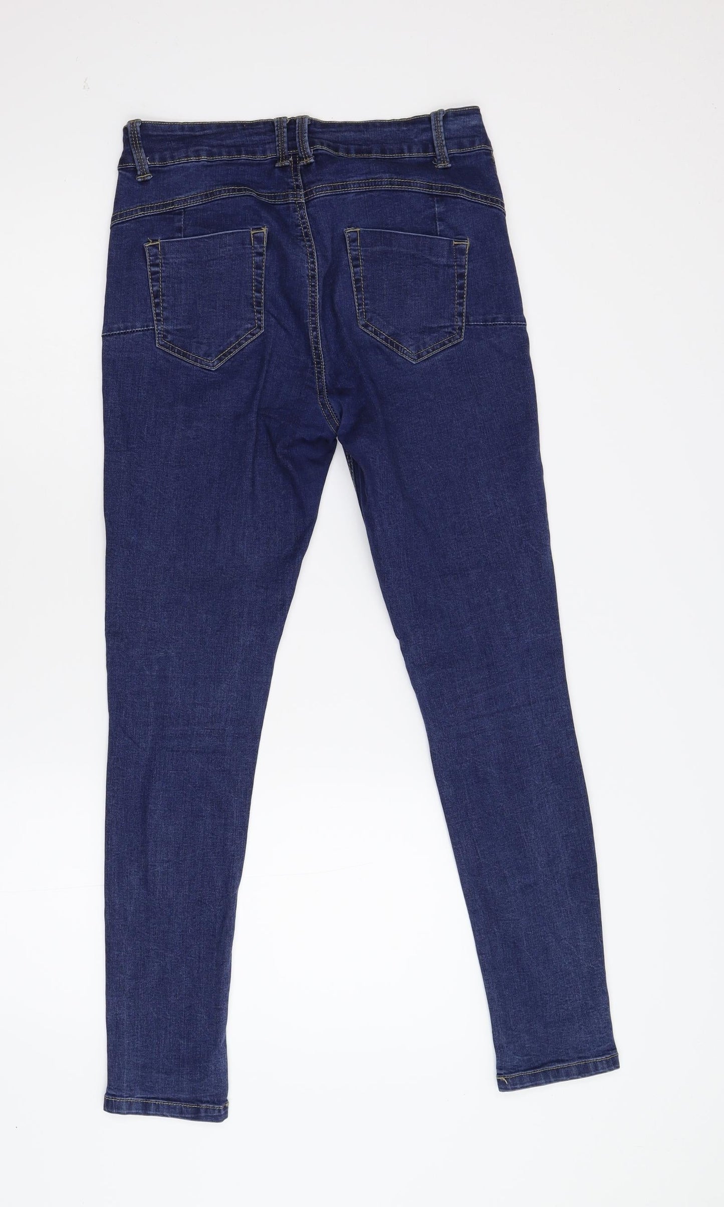 Preworn Womens Blue  Denim Mom Jeans Size 28 L28 in