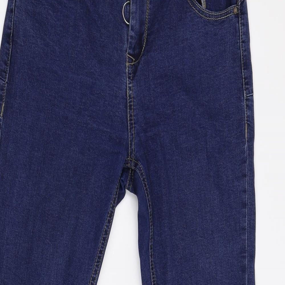 Preworn Womens Blue  Denim Mom Jeans Size 28 L28 in