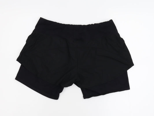 Preworn Womens Black   Sweat Shorts Size 28