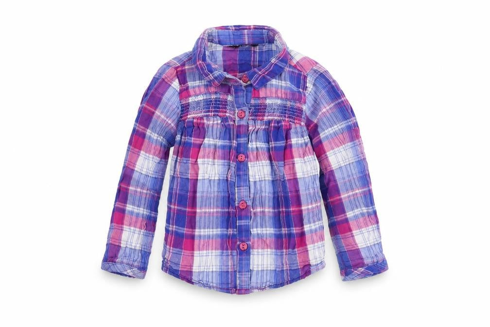 George Boys Multicoloured Check Flannel Basic Button-Up Size 12-18 Months