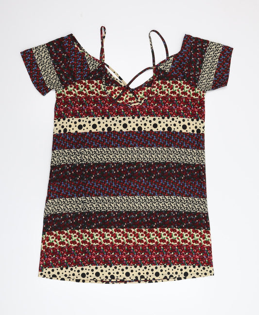 Boohoo Womens Multicoloured Floral  Shift  Size 12