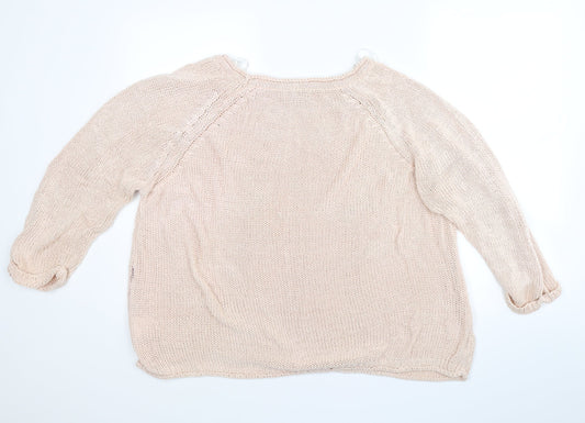 Original Womens Pink   Pullover Jumper Size XL