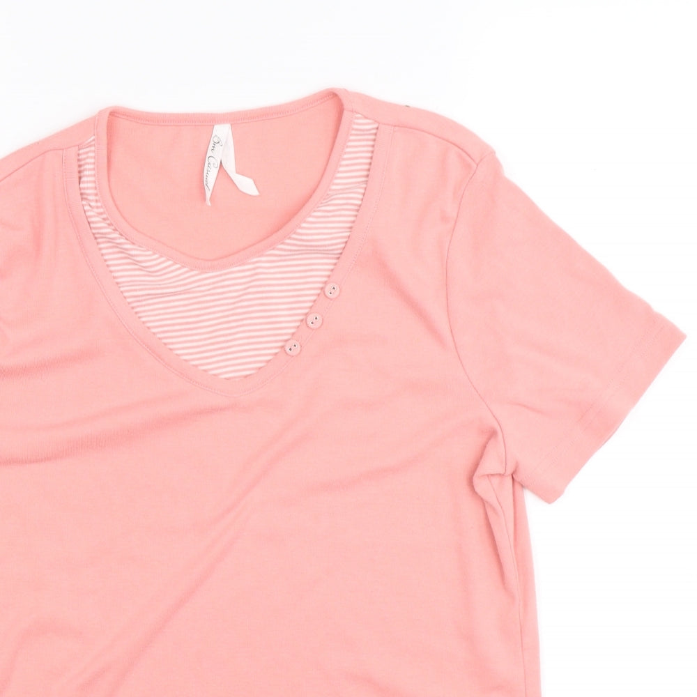 BM casual Womens Pink   Basic T-Shirt Size M