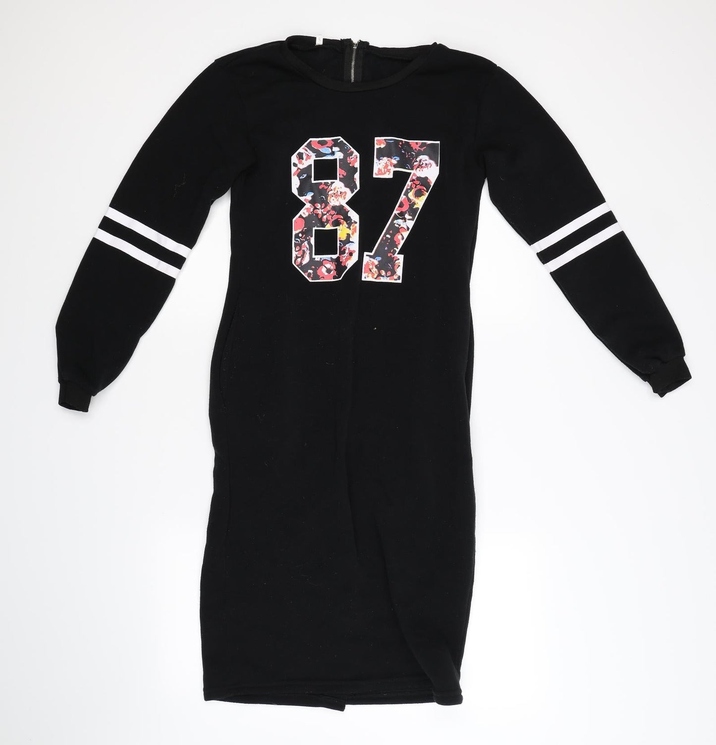 Preworn Womens Black   Jumper Dress  Size S