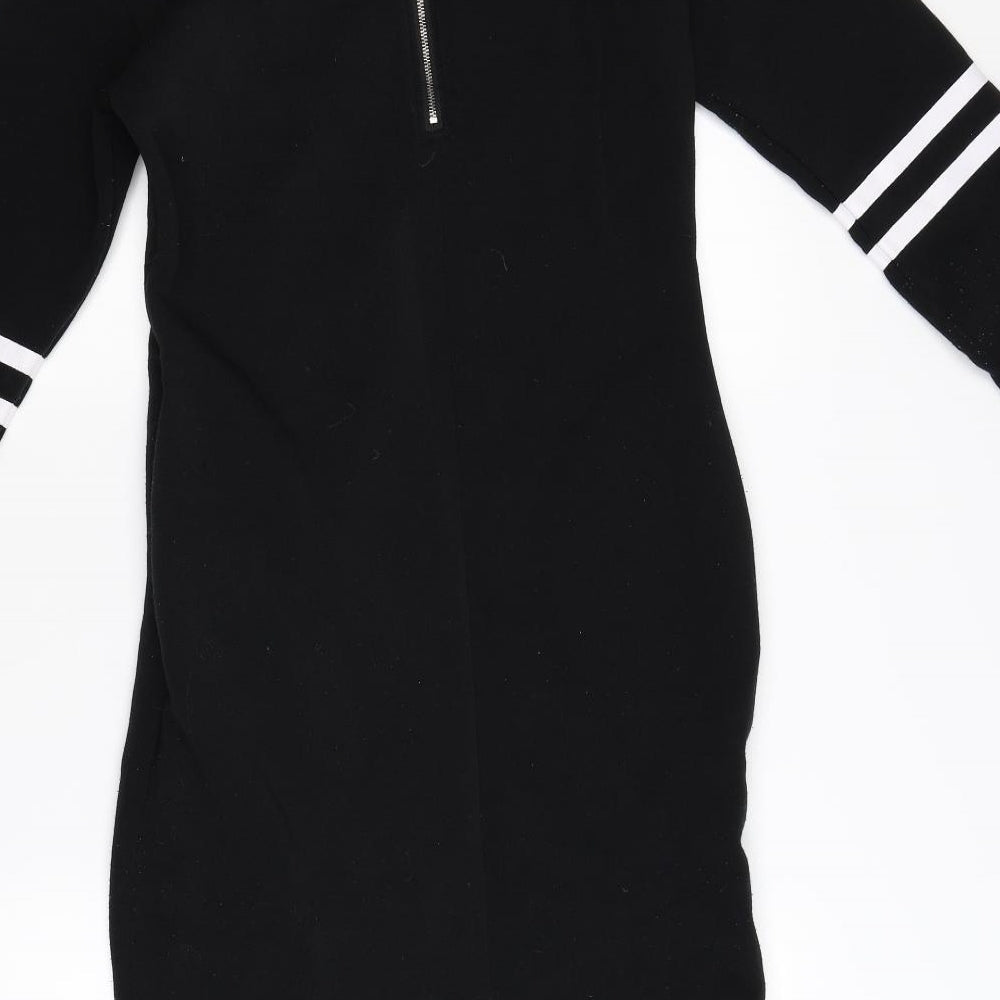 Preworn Womens Black   Jumper Dress  Size S