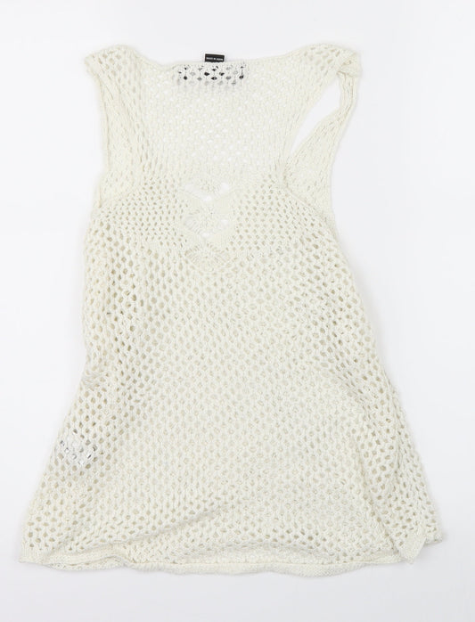 FOREVER 21 Womens Beige  Knit Basic Blouse Size S