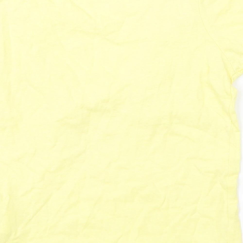 Primark Girls Yellow   Basic T-Shirt Size 3-4 Years