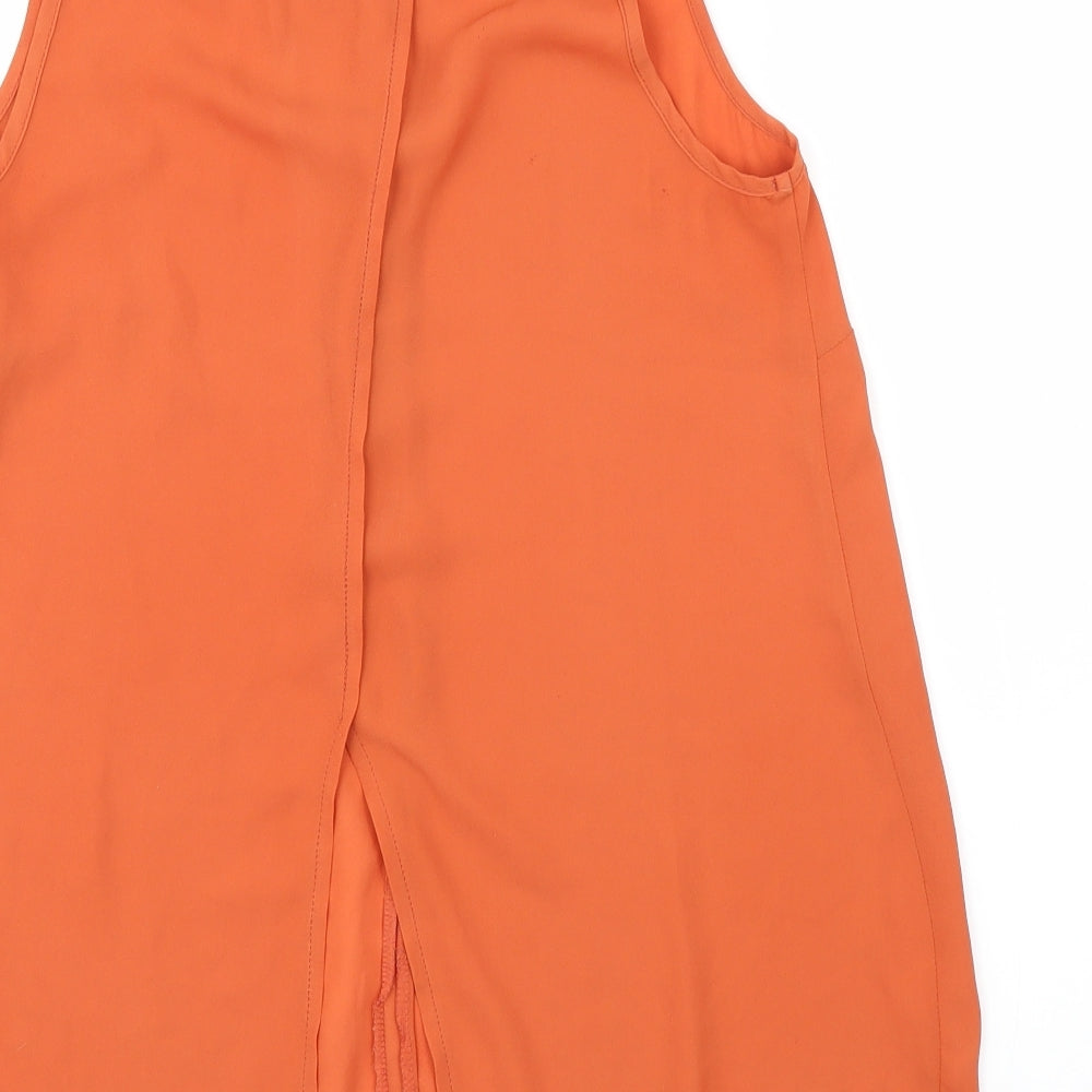 F&F Womens Orange   Basic Blouse Size 8