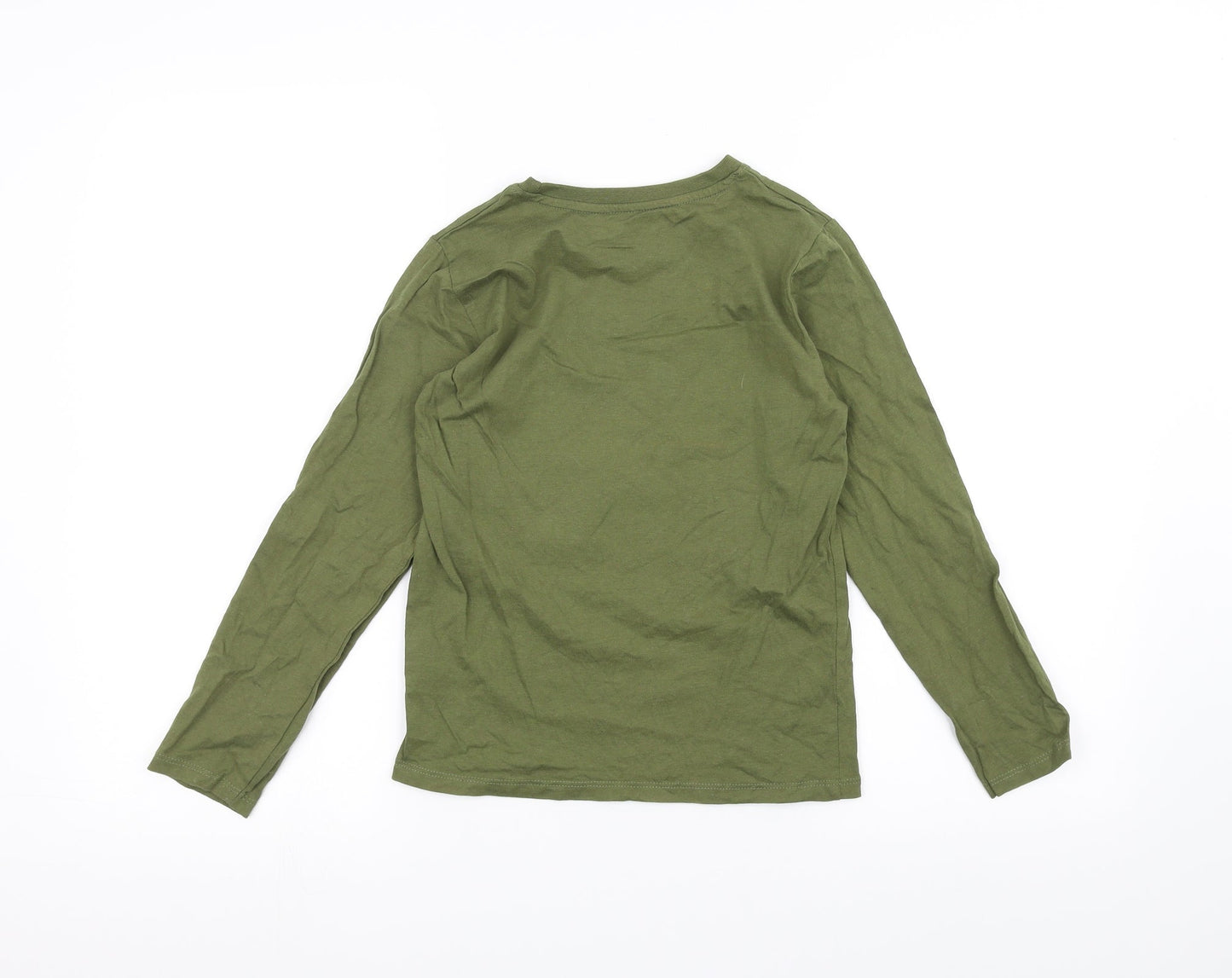 Pep&Co Boys Green   Basic T-Shirt Size 8-9 Years  - Dinosaur