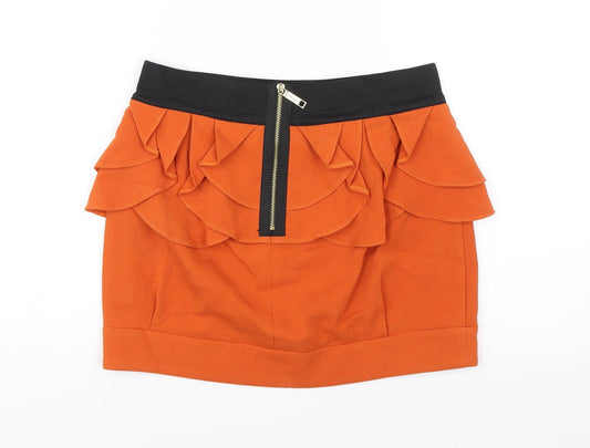 River Island Womens Orange   Mini Skirt Size 8