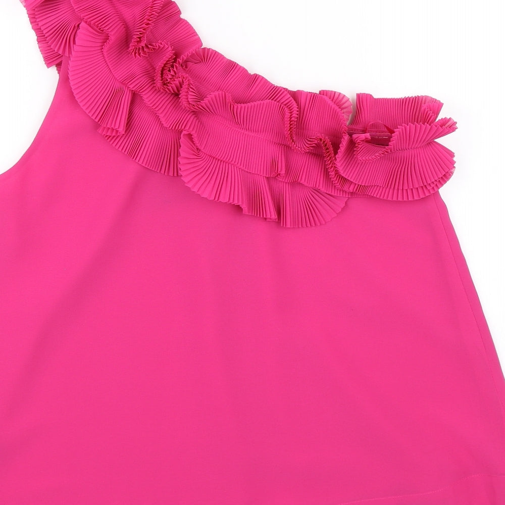 H&M Womens Pink   Basic Blouse Size 6