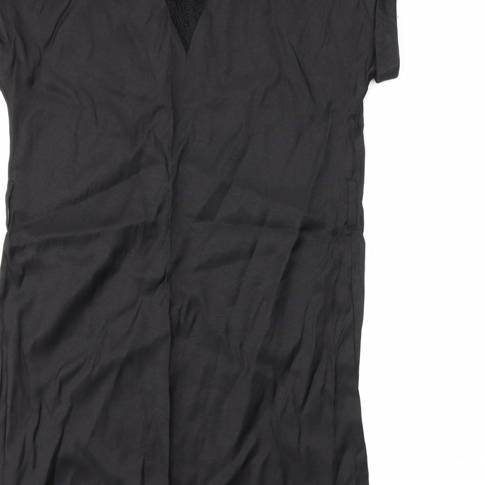 Dorothy Perkins Womens Black   Basic Blouse Size 8